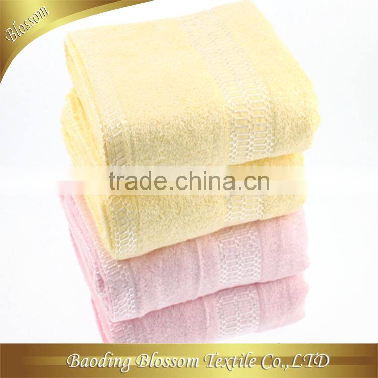 home design china supplier plain dyed bamboo towel bath 70*150cm