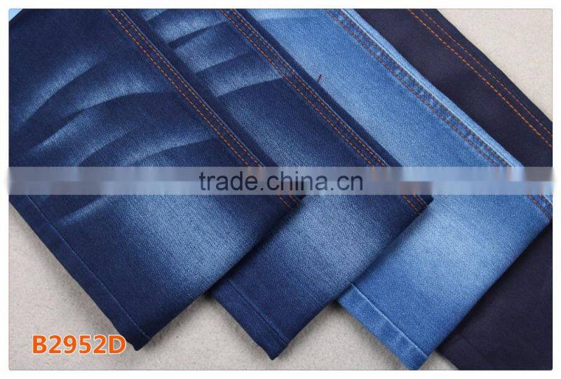 B2952D series hot sale satin denim fabric for women jeans