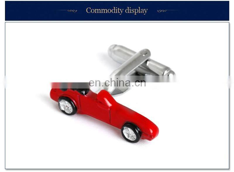 Cool Red Sports Car Cuff link Metal Car Cufflinks Men