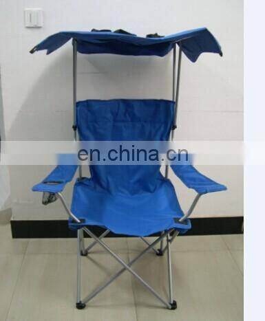 Adjustable Outdoor Folding Leisure Camping Fishing Beach chair with sun canopy fishing chair