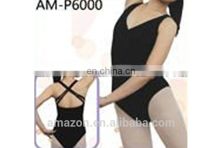 Classical girl black ballet leotard