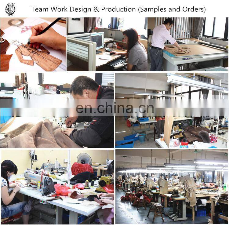 Winter Fur And Leather Overcoat Fox Fur Collar Sheepskin Fur Coat Cream Collar Lamb Fur Jacket