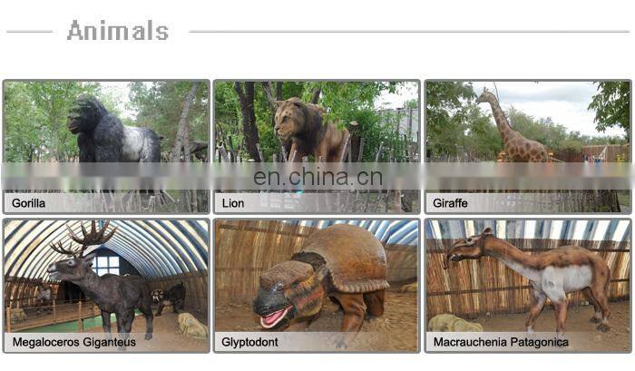 Animatronic dino steel garden sculpture animal