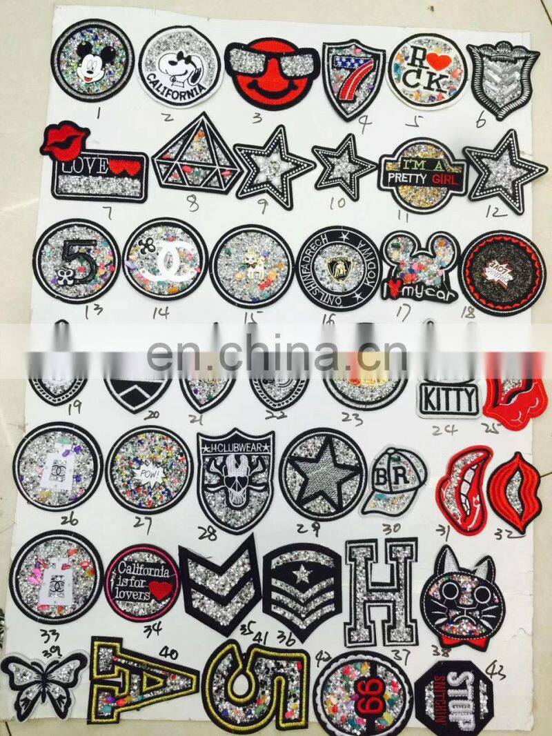 New design latest fashion hot fix rhinestone patch