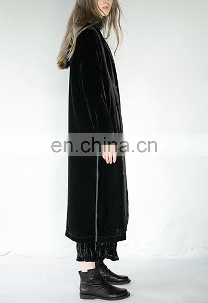 New Arrival Style Customized Long Women Winter Hoodie Velvet Coats
