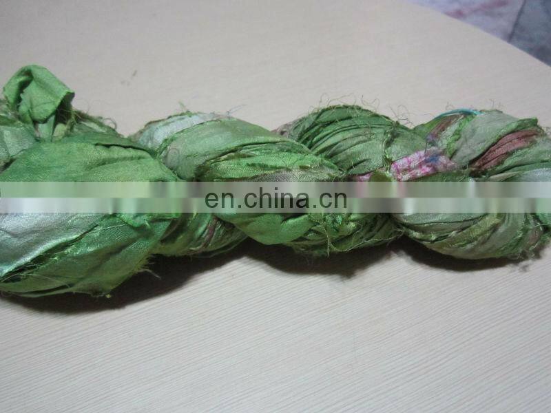 Recycled sari silk ribbon