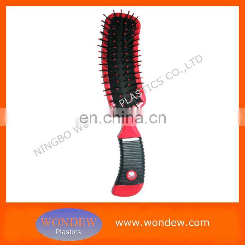 Plastic massage hairbrush