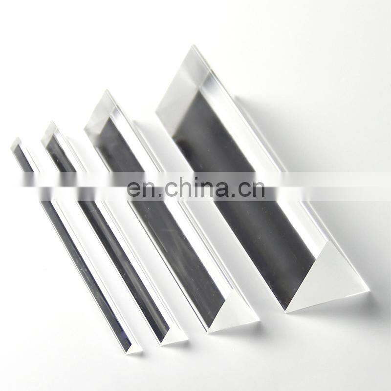 triangle clear pmma plexiglass acrylic rod