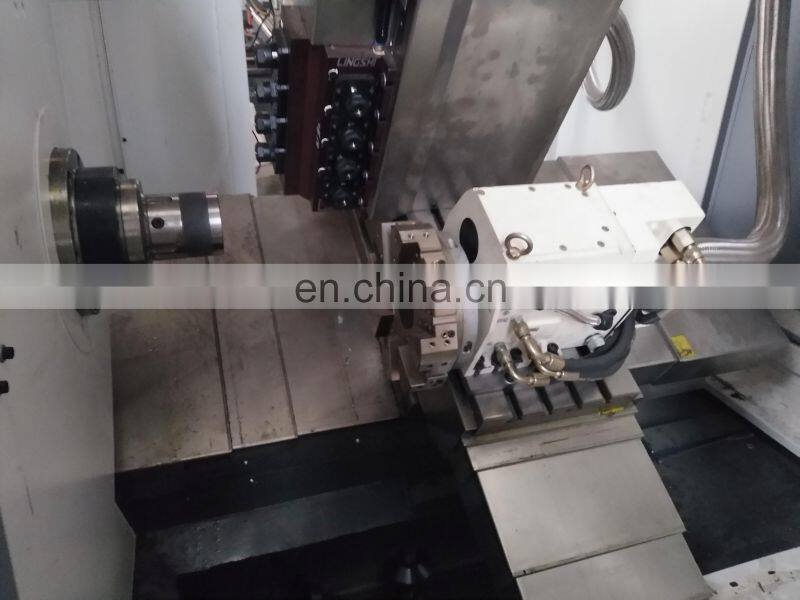 CK46P high quality slant bed small cnc lathe with live tooling for sale