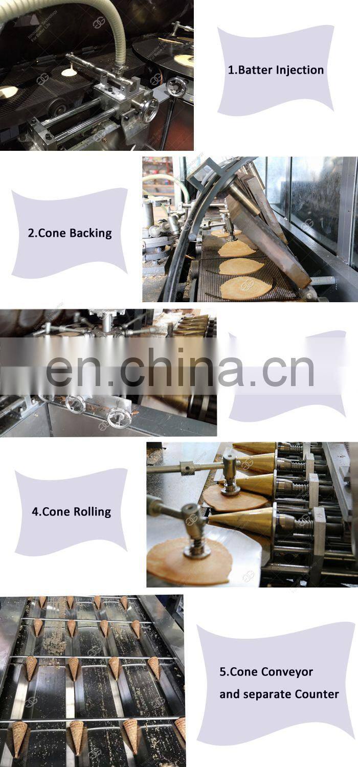 Trade Assurance Crispy Sugar Waffle Cone Maker Forming Machine Cone Ice Cream Making Machine
