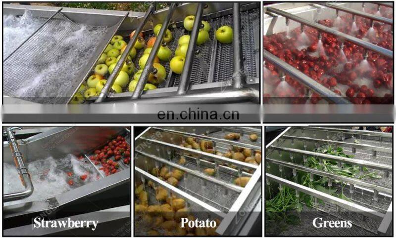Factory Price Root Fresh Fruit Cherry Tomato Carrot Dates Cleaning Drying Washer Green Leafy Vegetable Washing Machine For Sale