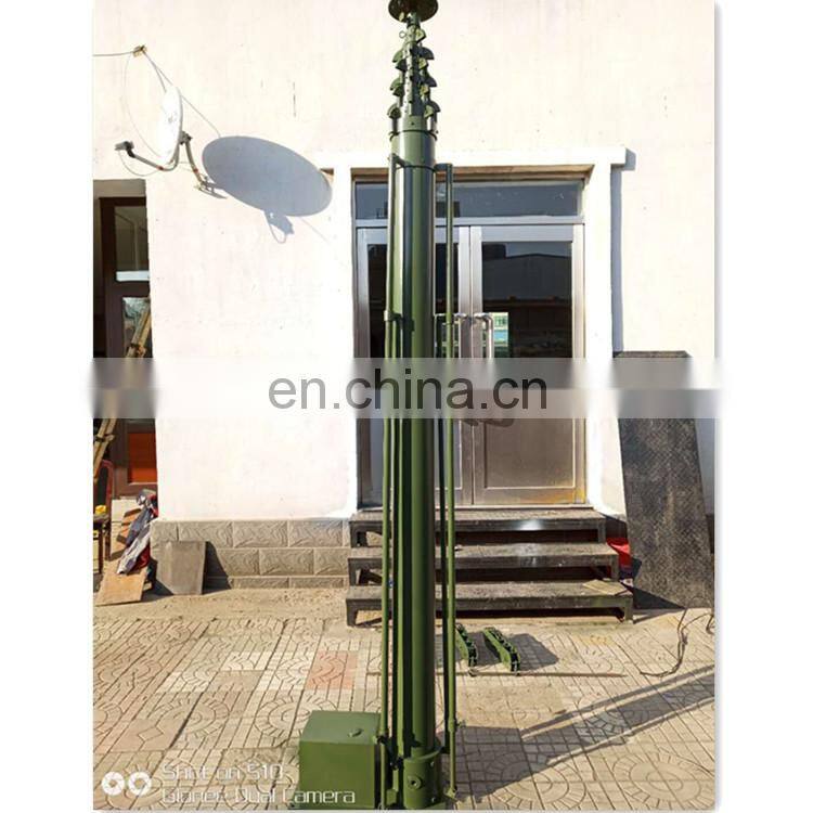 18m electric ground mounted telescopic mast