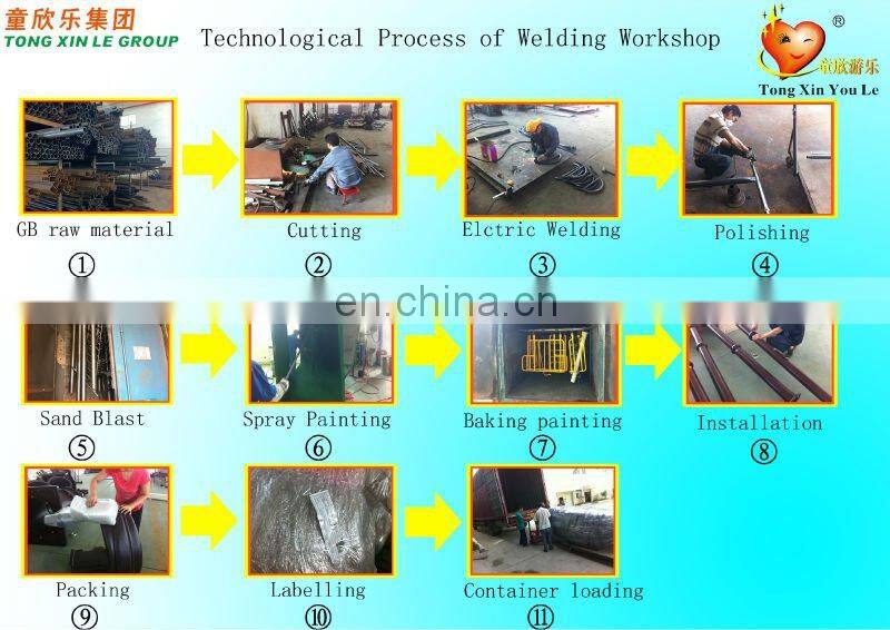 2019 hot sale outdoor children game plastic slide