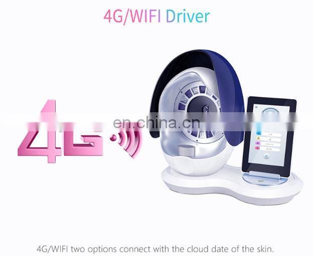 Newest Multi-languages Auto-analysis 10 Mega Pixels Beauty Skin Moisture Analyzer