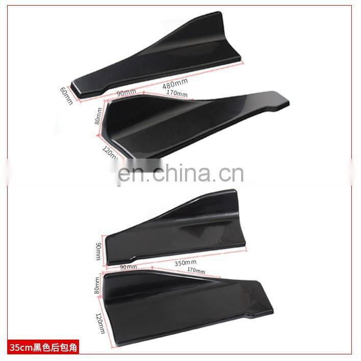 Auto Parts Universal Rear Bumper Corner Universal car parts Rear Corner Universal Rear Diffusers For All Car Wrap Angles