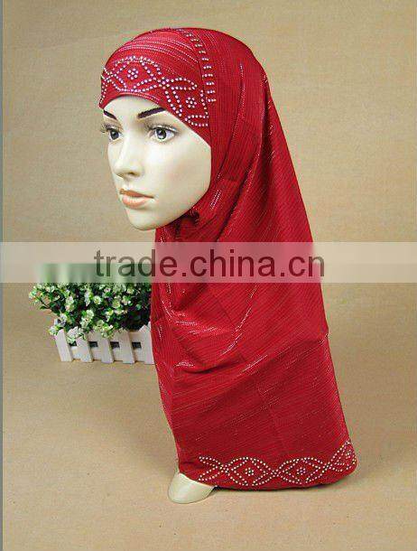 A323 Popular hot sale silver arab hijab;muslim hijab