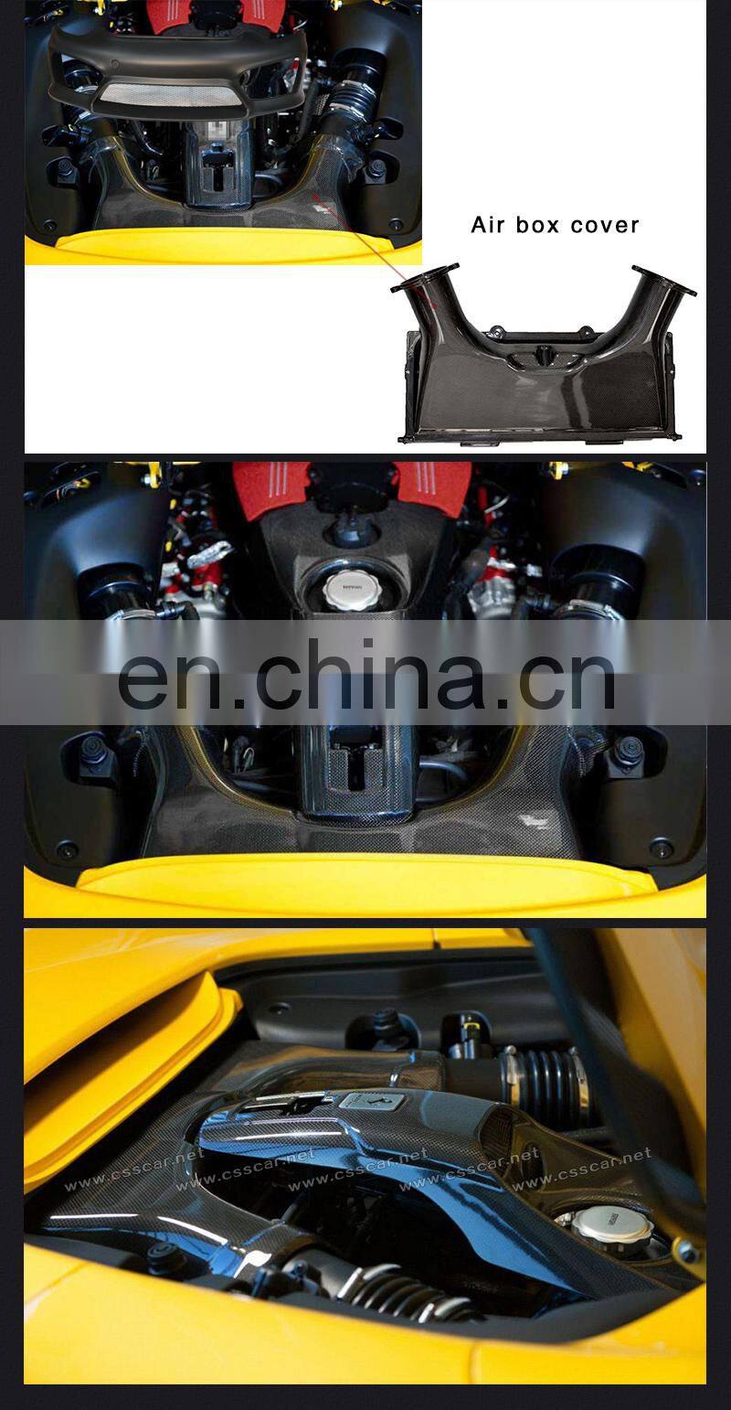 Carbon Fiber Engine Interior Trims Suitable For Ferra 488 GTB Carbon Fiber Simota Air Filter