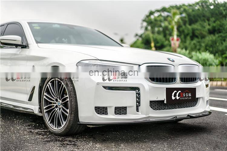 Plastic good fitment WD body kit for BMW 5 series G30 38 front rear bumper side skirts led light