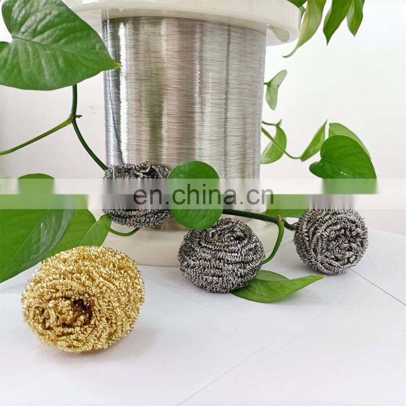 aisi410 430 stainless steel scourer scrubber wire wool pot scourer scrubber for cleaning bowl pot kitchen