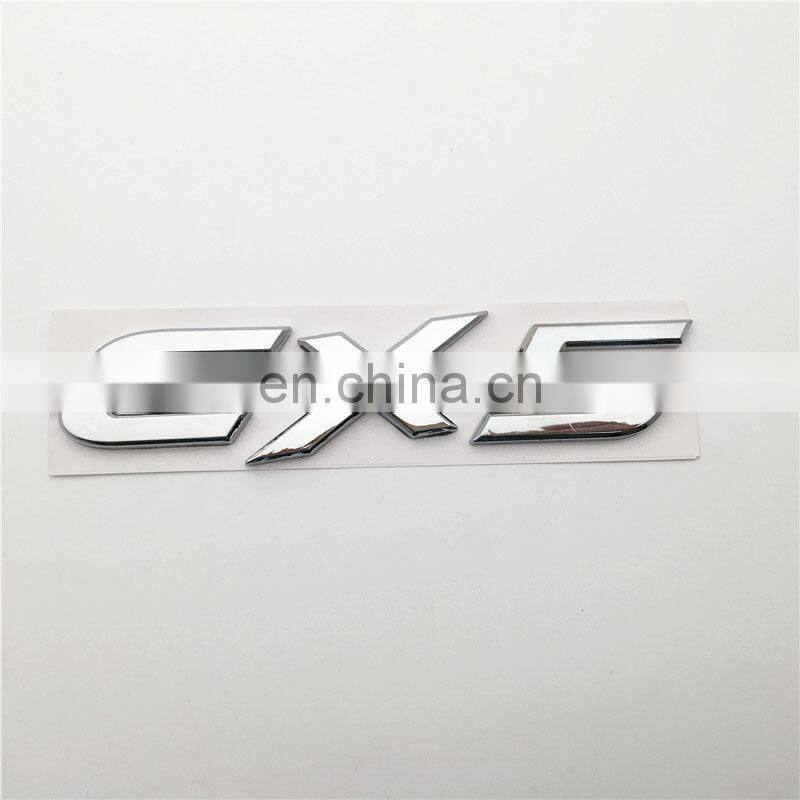 Customized Chrome ABS Body Decoration CX-5 Car Emblem Sticker For Mazda