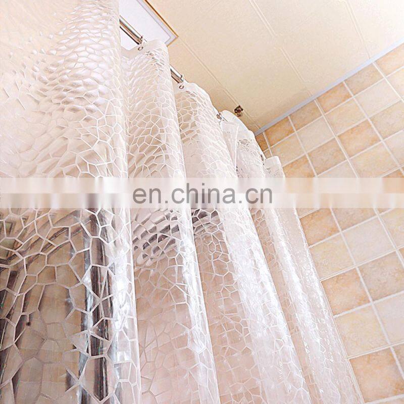 1.8*1.8m Moldproof Waterproof 3D Thickened Bathroom Bath Shower Curtain Eco-friendly White Best Price