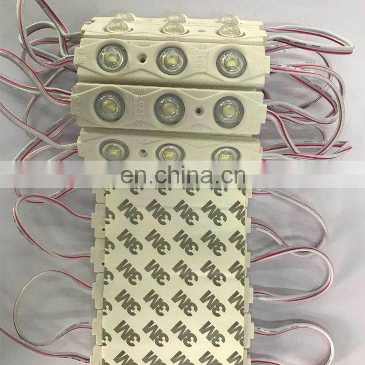 DC 12V Waterproof Injection Led Modules Light 5730 SMD 3Leds High Power Led Backlighting Modules Case With Cover Lens