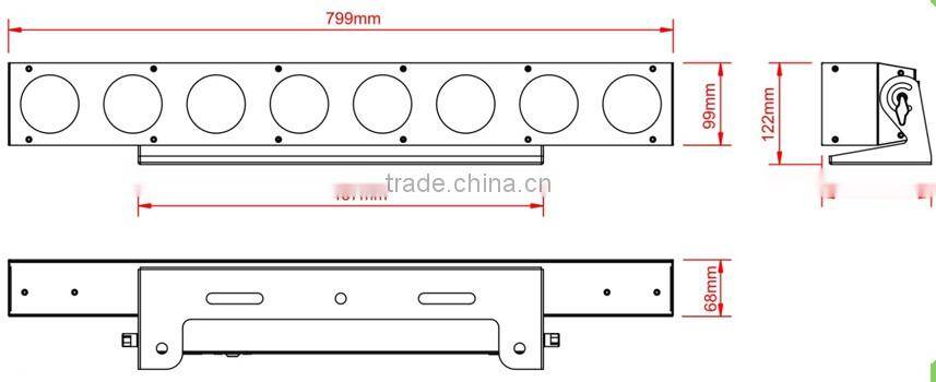 rgb led pixel matrix stage lighting, stage lights in Guangzhou, aluminum outer