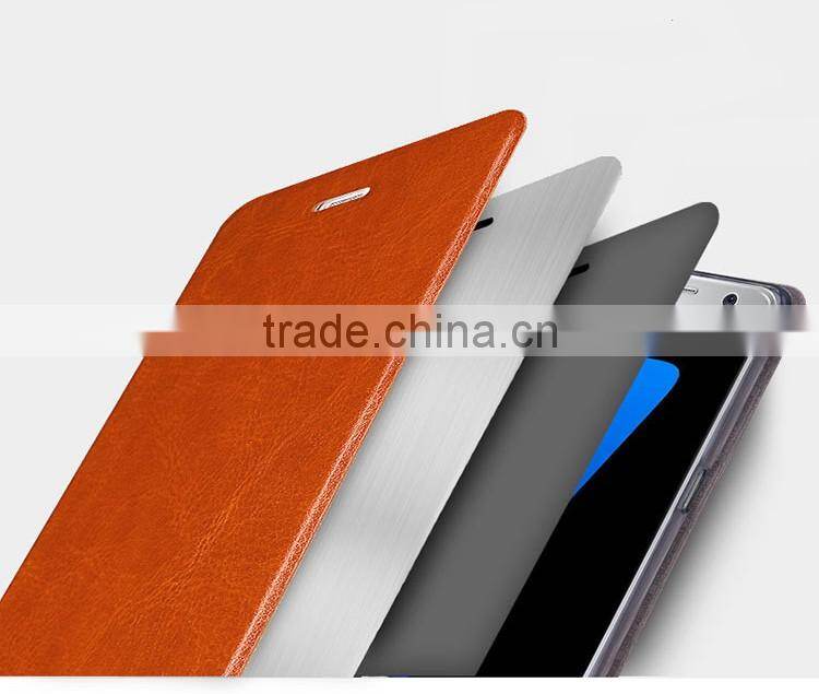 MOFi Case for Samsung Galaxy S7 Edge G9350, Flip PU Leather Cover for Samsung Galaxy S7 Edge Case