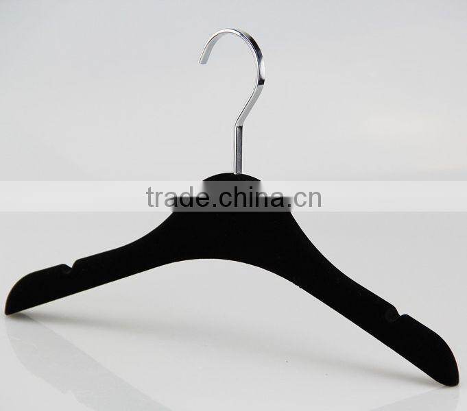 high end fashion velvet hanger with special shape for luxury clothes