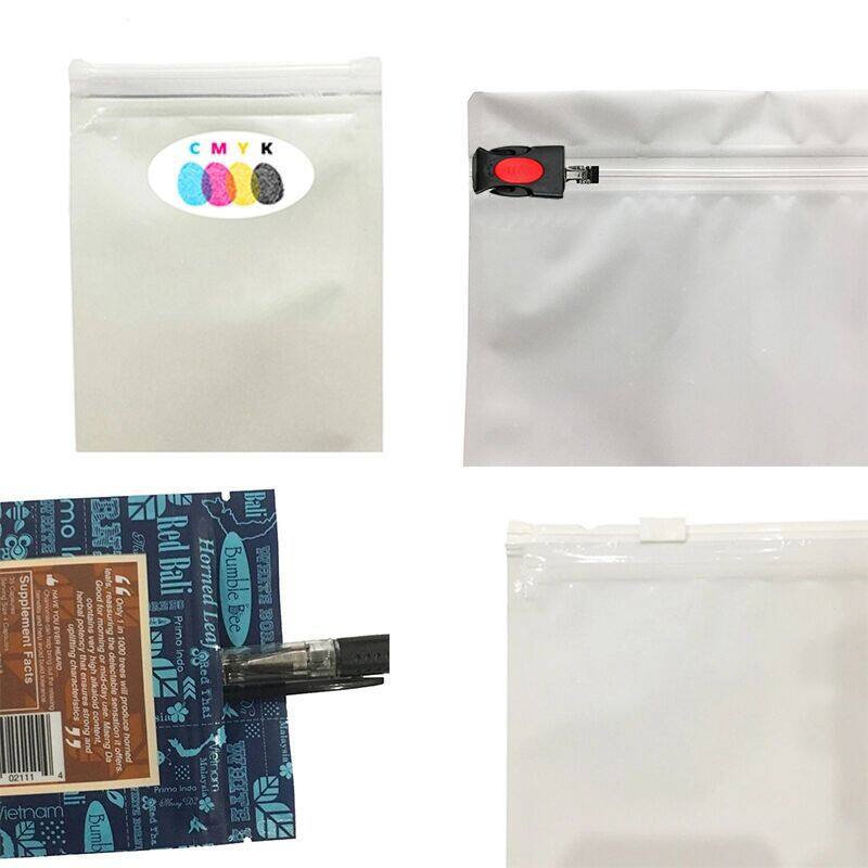 Matte Black White Foil Grip N Rip Child Resistant Edible Food Snack Afterglow Gummy Bear Sugar Packaging Smell Proof Mylar Bag