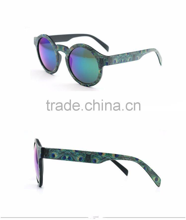 2016 itally design ladies new style heat transfer printed frame sunglasses