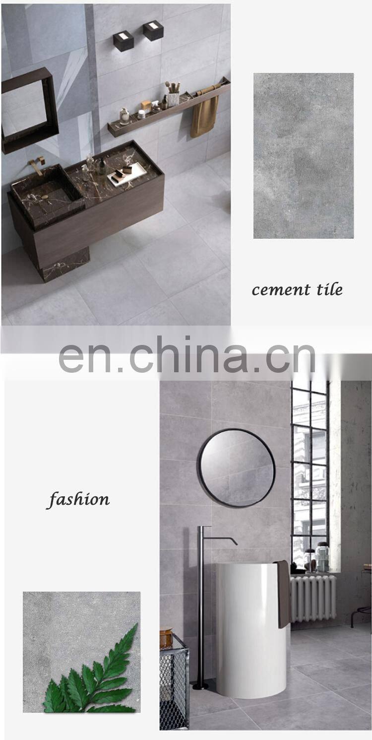grey colour matt finish glazed porcelain cement tile 60x60