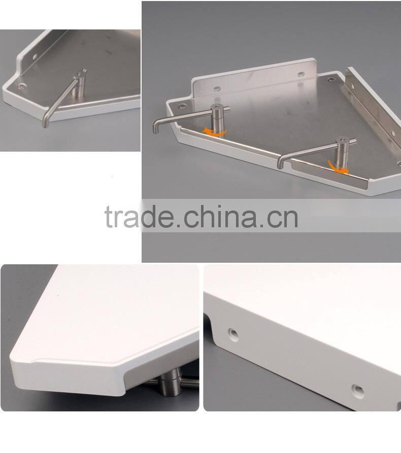 stainless steel bathroom shelf with toilet paper holder / wall mounted bathroom shelf / bathroom accessory