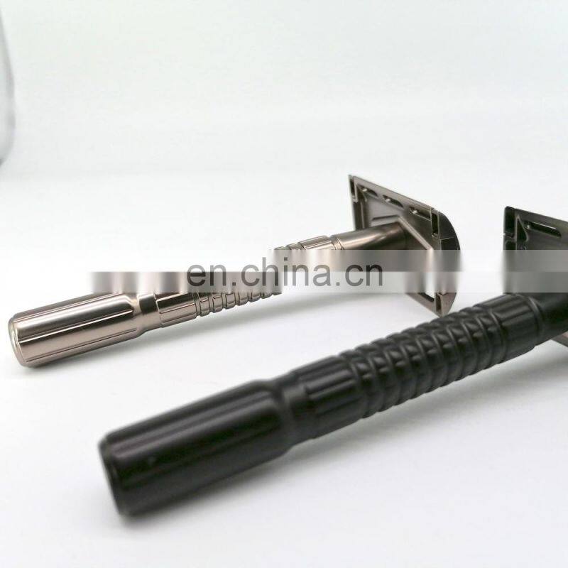 Classical Mens shaving Metal Stainless Steel single blade safety razor