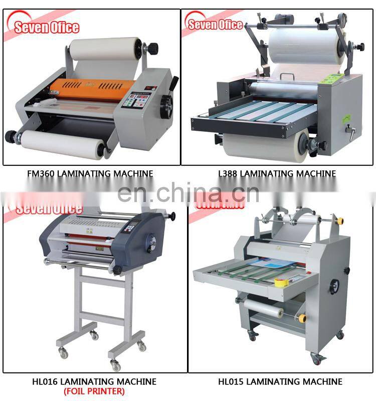 L380 hot roll laminator for printing shop 375mm width lamination size thermal automatic laminator machine