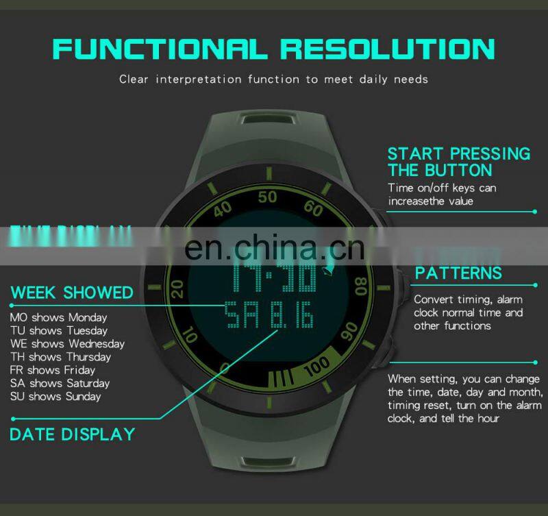 SANDA 9001 Men Watch Luxury Large Dial Digital Watches Electronic Wristwatches digital watches sanda