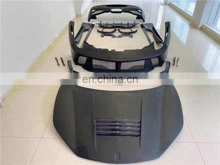 Runde Auto motives For Ferrari 458 Upgrade Prior Design Half Carbon Body Kit Hood Front Bumper Rear Bumper Side Skirts Spoiler