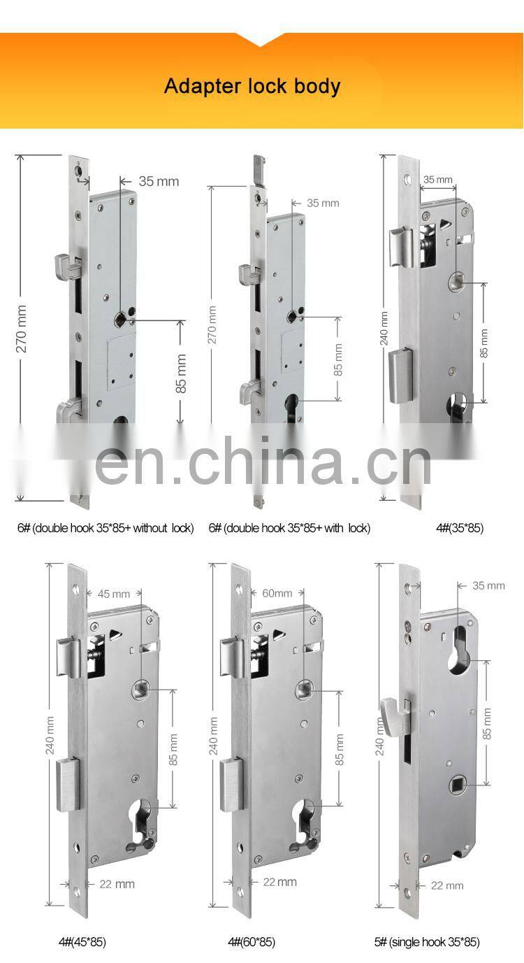 Waterproof Stainless Steel Sliding glass rfid smart Electronic door lock