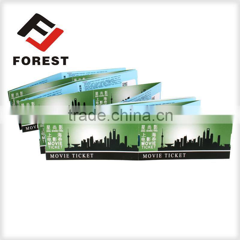 customized movie tickets, entrance ticket,anti-counterfeit thermal cinema ticket