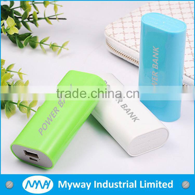 2015 cheapest colorful ABS power bank sloar 5200mah for iphone