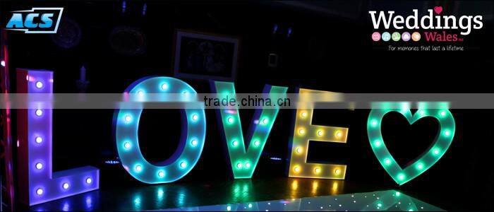 ACS 5ft height large metal LED love marquee letters