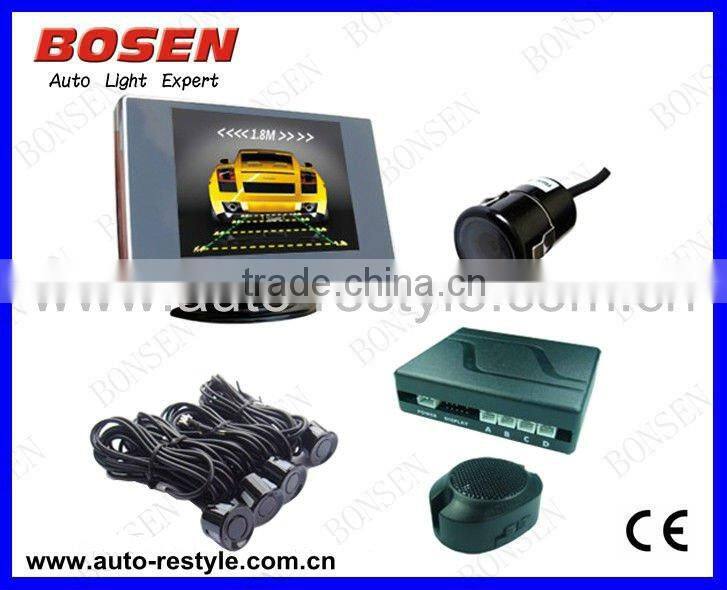 car parking sensor system with Video camera TFT display Nature Human Voice type