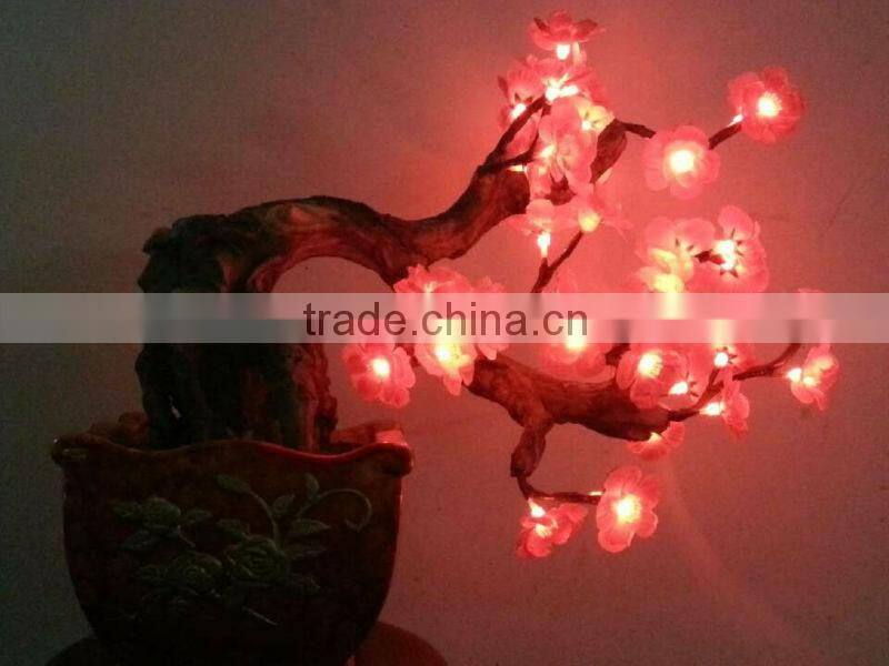 Indoor lighted LED artificial maple bonsai tree