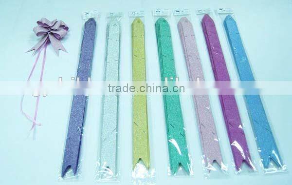 2" butterfly bow, 12*210mm pull ribbon bow
