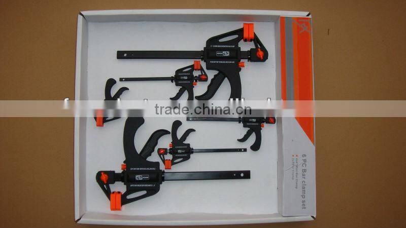 One handed quick release Bar clamps,quick act clamps, quick grip bar clamps