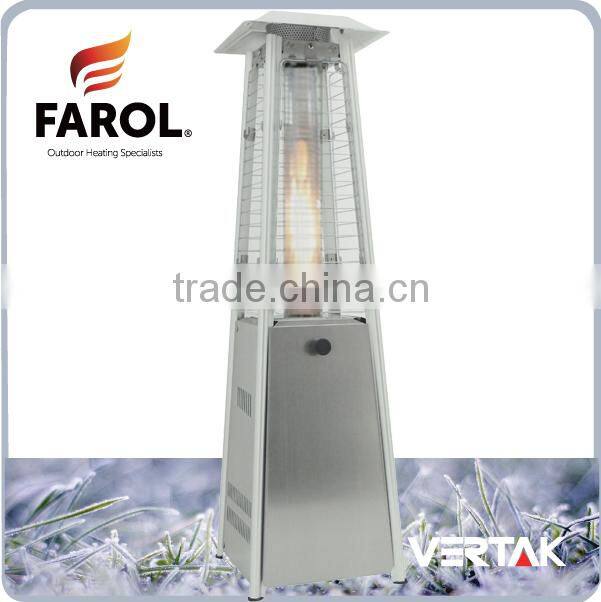 Table top flame heater