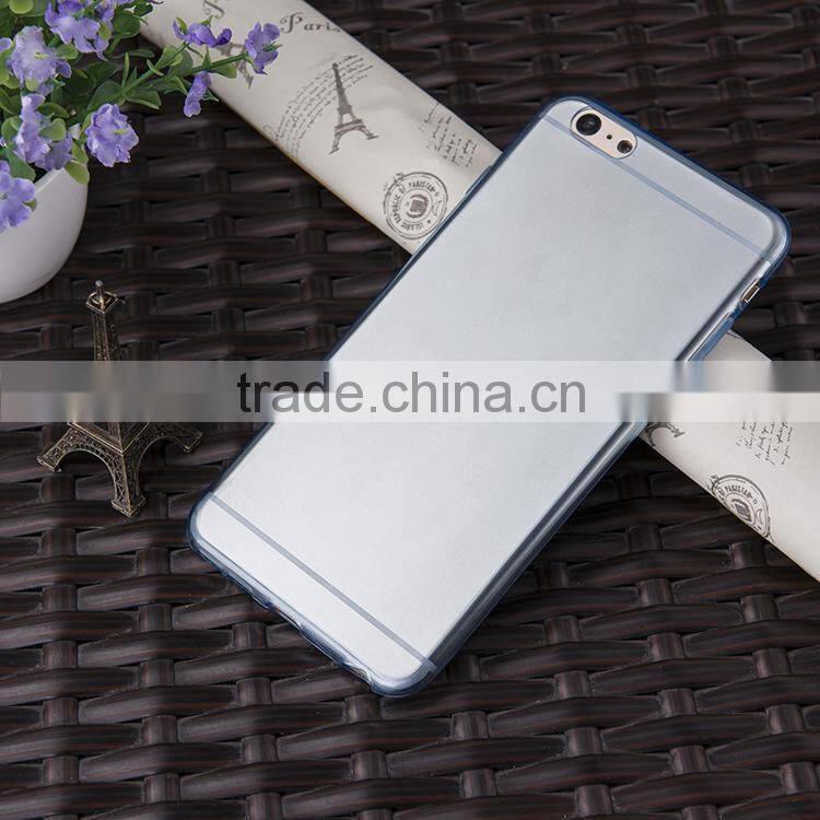 New design 0.5mm colorful transparent case for iphone6 case