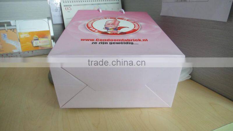 Luxury Paper Shopping Bags Custom Made Shopping Paper Bags 15''x14''x6'' Paper Bags