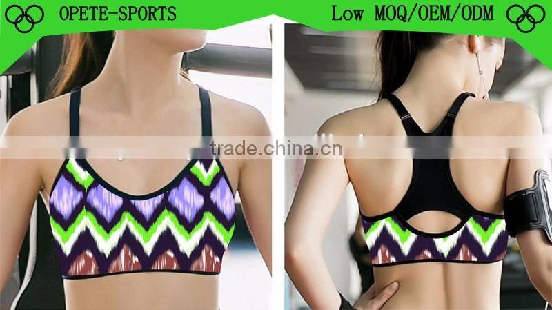 (OEM/ODM Factory)Lady Breathable Sport Yoga Bra Vest Bras Sport Underwear Bra for Women