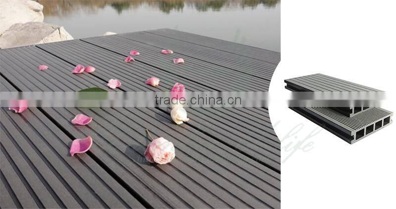 Eco-friendly wood plastic composite flooring pvc outdoor decking